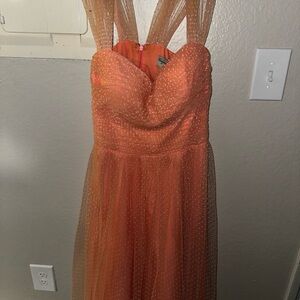 Pink Polka Dot Tulle Dress